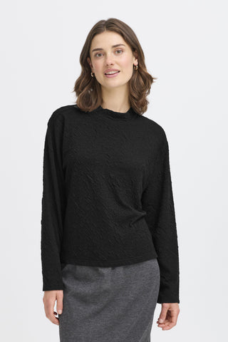 Eliana Crepe Top (Black)