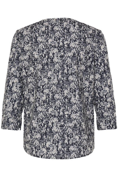 Franka 3/4 Sleeve Top (Floral Paisley)