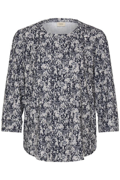 Franka 3/4 Sleeve Top (Floral Paisley)