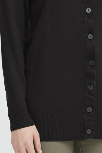 Mary Long Cardigan (Black)