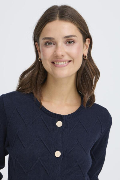 Nanni Button Down Cardigan (Navy)