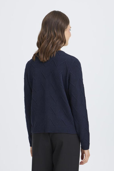 Nanni Button Down Cardigan (Navy)