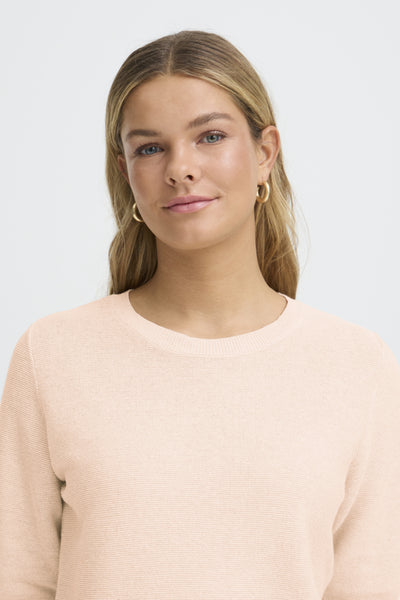 Sinja Cotton Blend Sweater (Rose Smoke)
