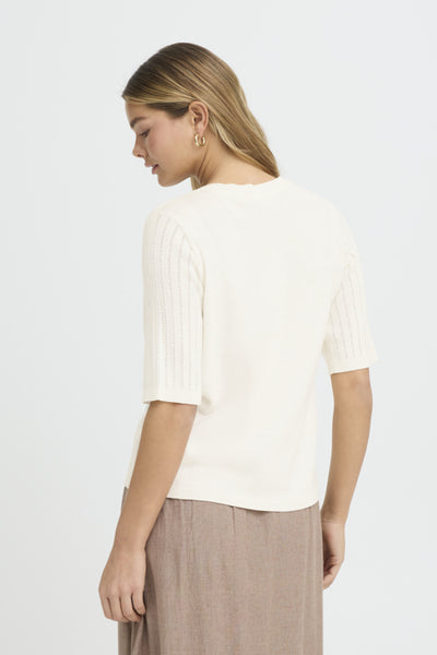 Cammy Cotton Knit Sweater (whisper White)
