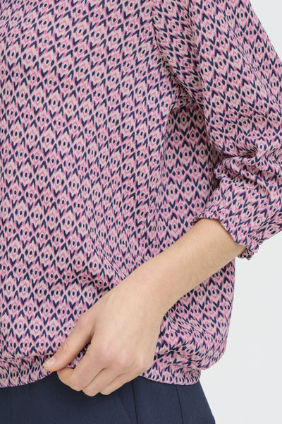 Sloane 3/4 Sleeve Top (Pink)