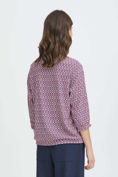 Sloane 3/4 Sleeve Top (Pink)