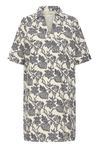 Maddie Cotton/Linen Dress (Floral)