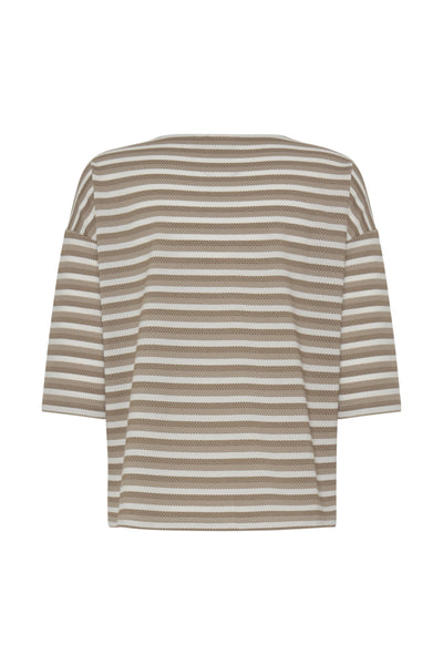 Josie Striped 3/4 Sleeve Top (Mountain Trail)