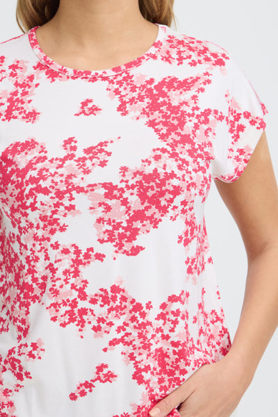 Amy Short Sleeve Top (Pink Petal)