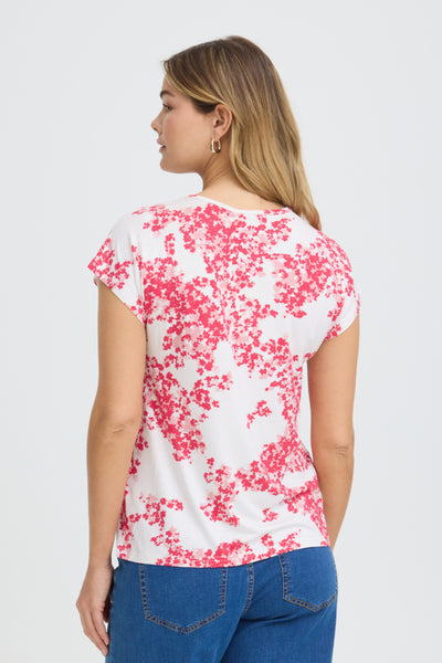 Amy Short Sleeve Top (Pink Petal)