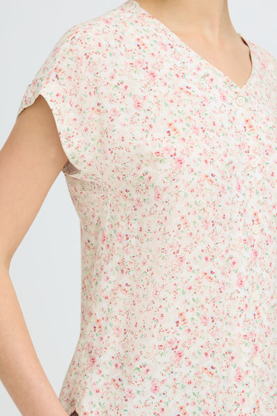 Heati Blouse (Pink Floral)