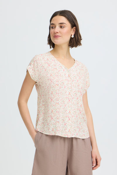 Heati Blouse (Pink Floral)