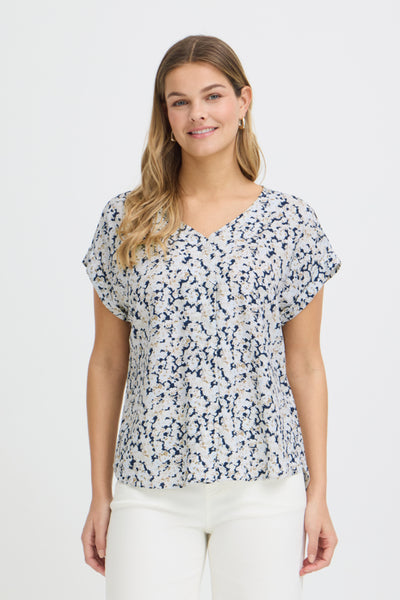 Heati Blouse (Navy Floral)