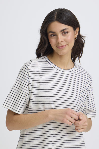 Feba Cotton Dress (Stripe)