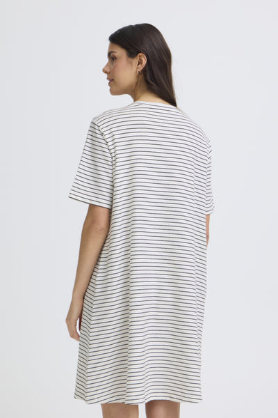 Feba Cotton Dress (Stripe)