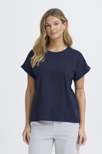 Feba Cotton T-Shirt (Navy)