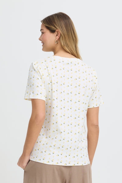 Tess Ribbed Cotton Top (Lemons)