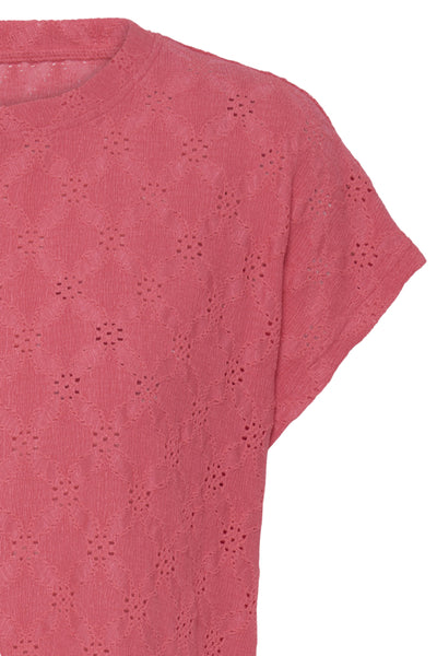 Mira Eyelet Top (Honeysuckle)