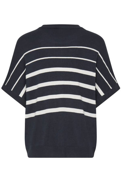 Mary Short Sleeve Sweater (Navy)