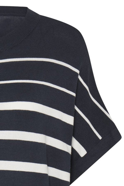 Mary Short Sleeve Sweater (Navy)