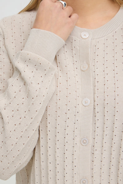 Vanessa Cotton Cardigan (Oatmeal)