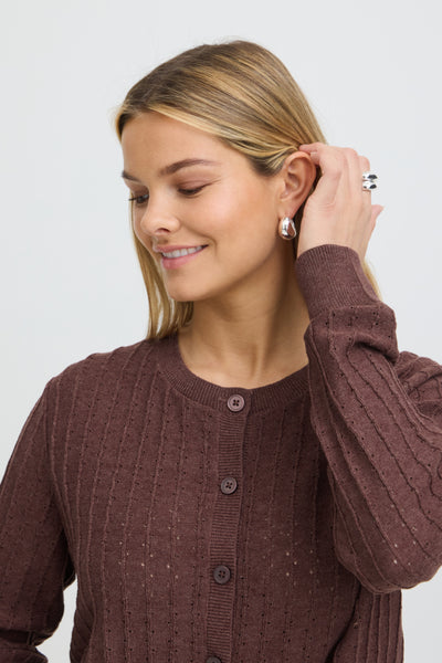 Vanessa Cotton Cardigan (Rain Drum)