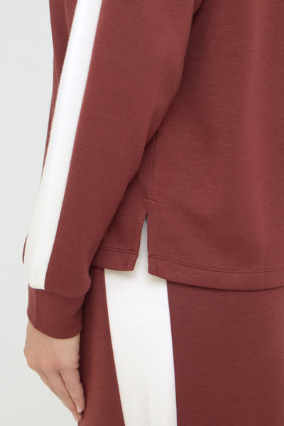 Aurora Sweater (Rum Raisin Stripe)
