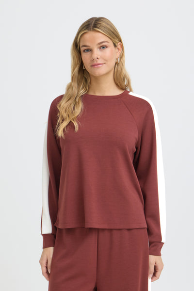Aurora Sweater (Rum Raisin Stripe)