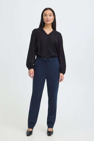 Zaline Straight Pant (Navy)