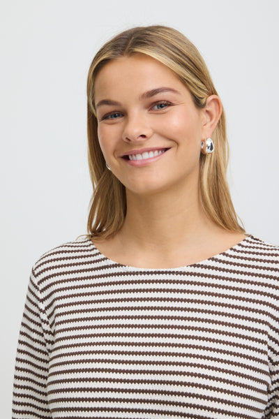 Jade Top (Rum Raisin Stripe)