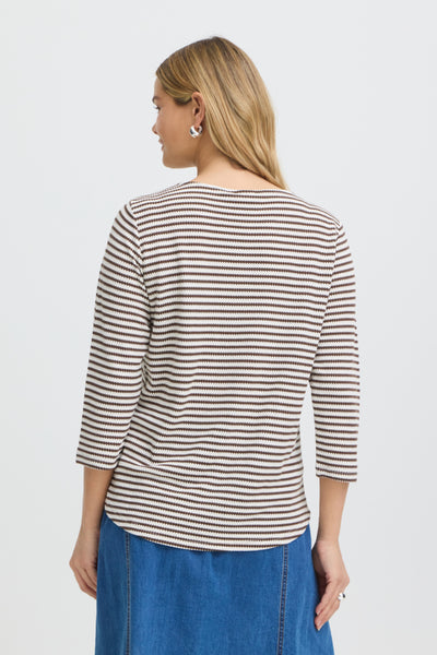 Jade Top (Rum Raisin Stripe)