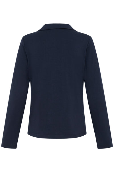 Amy Button Down Top (Navy)