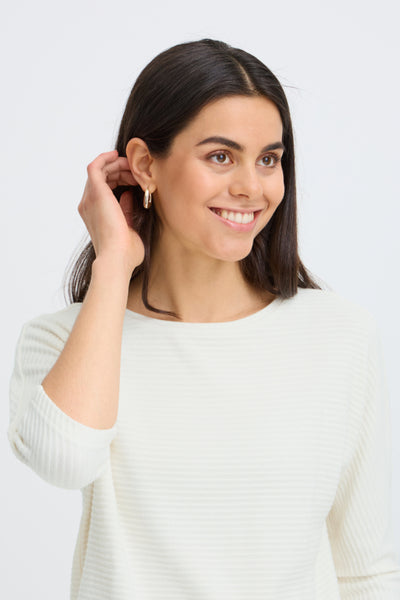 Jalira Knit Sweater (Whisper White)