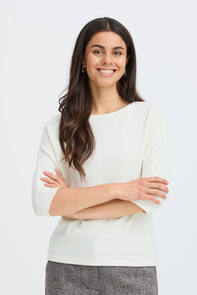 Jalira Knit Sweater (Whisper White)