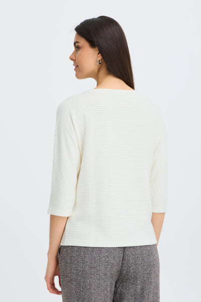 Jalira Knit Sweater (Whisper White)