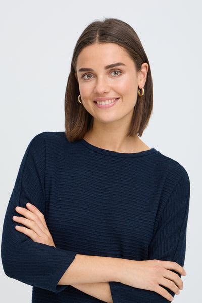 Jalira Knit Sweater (Dark Navy)