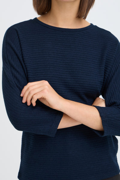 Jalira Knit Sweater (Dark Navy)