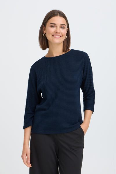 Jalira Knit Sweater (Dark Navy)