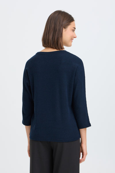 Jalira Knit Sweater (Dark Navy)