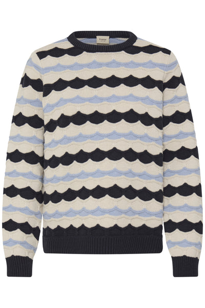 Katja Cotton Blend Sweater (Salute Blue)