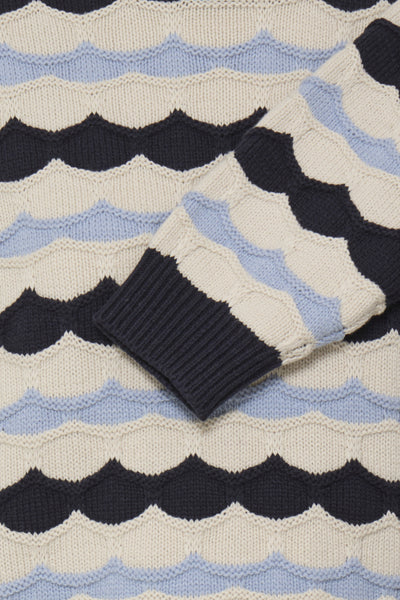 Katja Cotton Blend Sweater (Salute Blue)