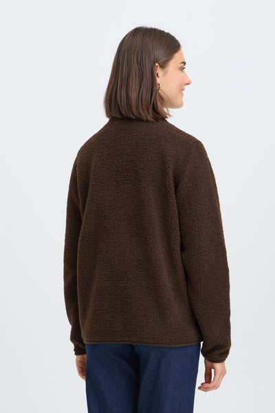 Tenya Teddy Zip Jacket (Hot Fudge)