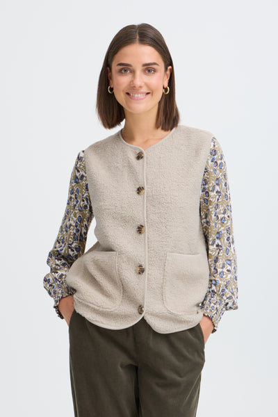 Tenya Teddy Vest (Pumice Stone)