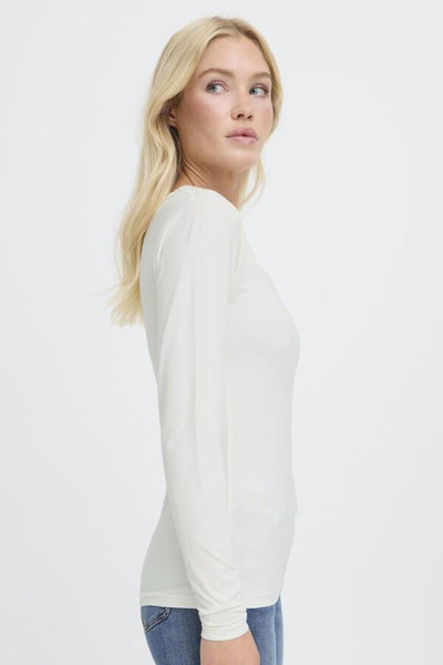 Pamila Long Sleeve Tshirt (Off White)