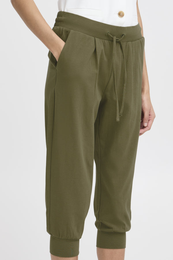 Pandina Casual Cotton Capri (Olive) - 25% OFF AT CHECKOUT - FINAL SALE