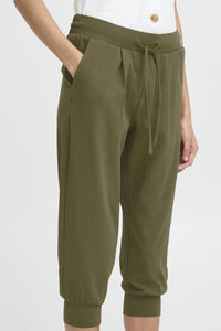 Pandina Casual Cotton Capri (Olive) - 25% OFF AT CHECKOUT - FINAL SALE