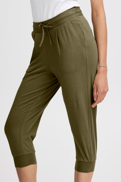 Pandina Casual Cotton Capri (Olive) - 25% OFF AT CHECKOUT - FINAL SALE