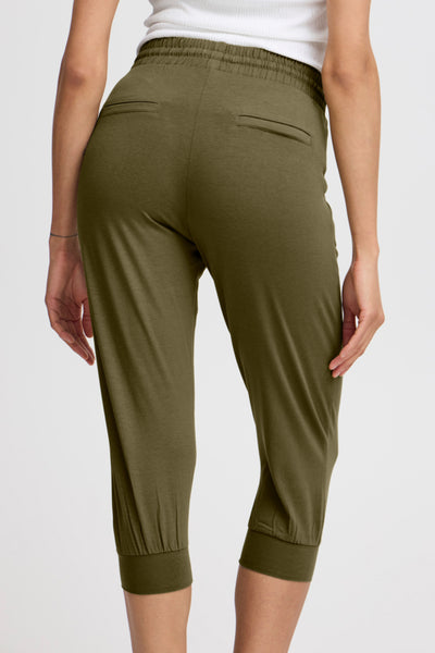 Pandina Casual Cotton Capri (Olive) - 25% OFF AT CHECKOUT - FINAL SALE