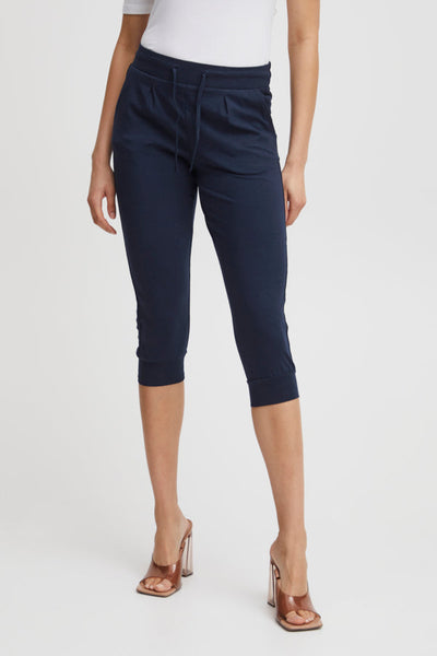 Pandina Casual Cotton Capri (Navy)