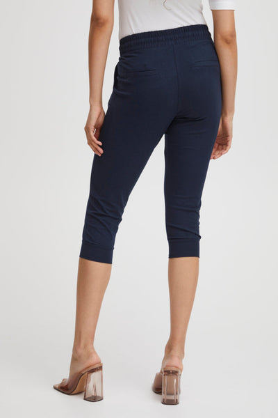 Pandina Casual Cotton Capri (Navy)